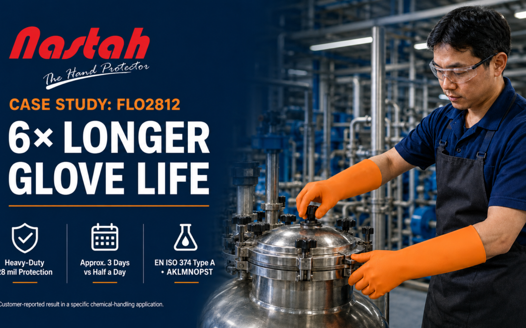 Case Study: 6× Longer Glove Life — How FLO2812 Solved a Chemical Handling Challenge 