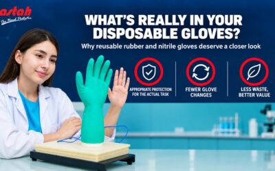 What’s Really in Your Disposable Gloves? Why Reusable Rubber and Nitrile Gloves Deserve a Closer Look 